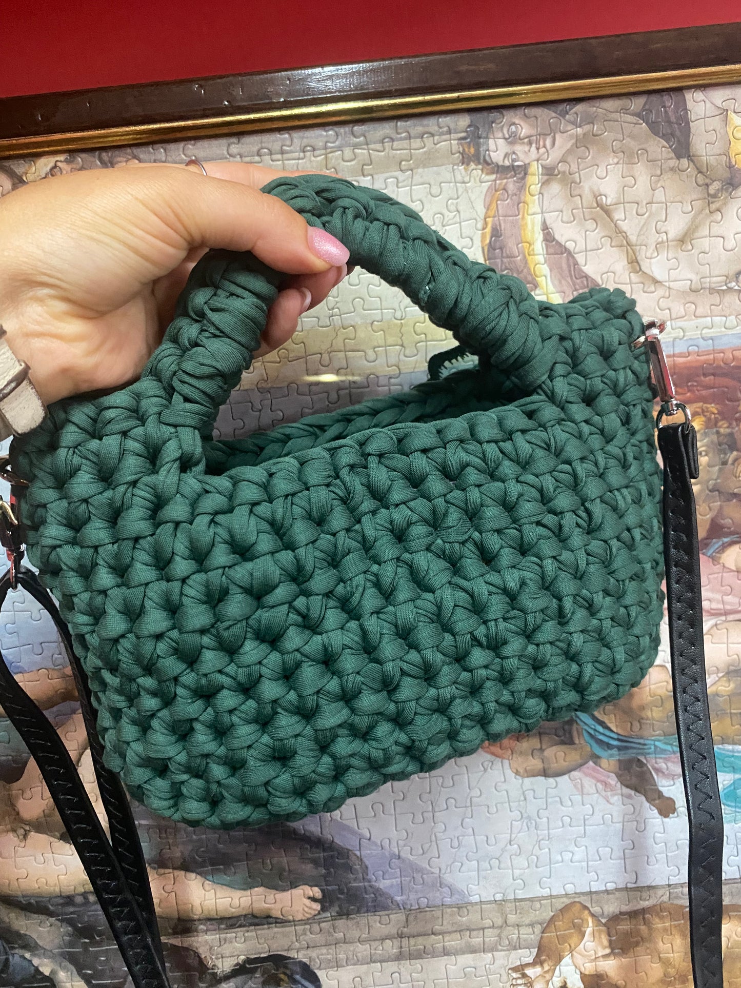 Borsa crochet Emerald