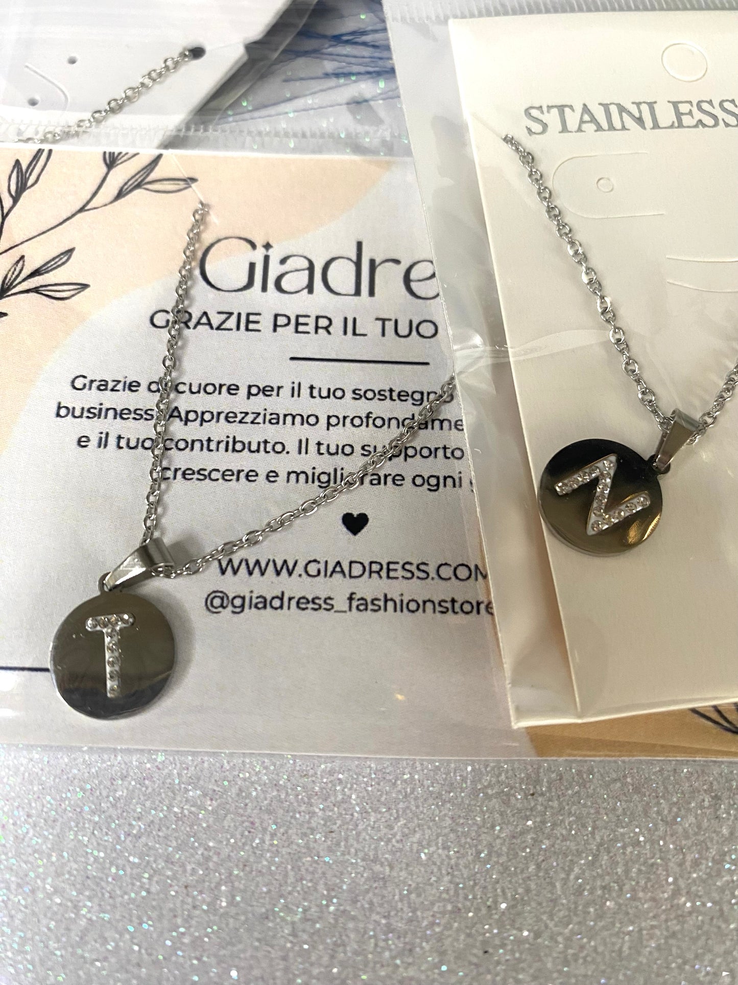 Collana con iniziale