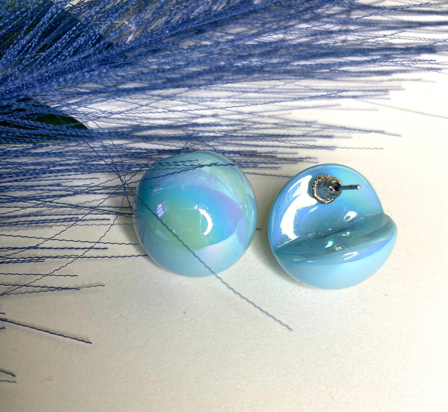Orecchini a Sfera Azzurri